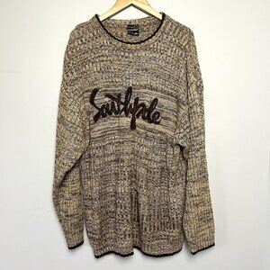VTG Men’s Southpole Sweater sz XL Corduroy Spell Out Logo Relaxed Fit Y2k 90s